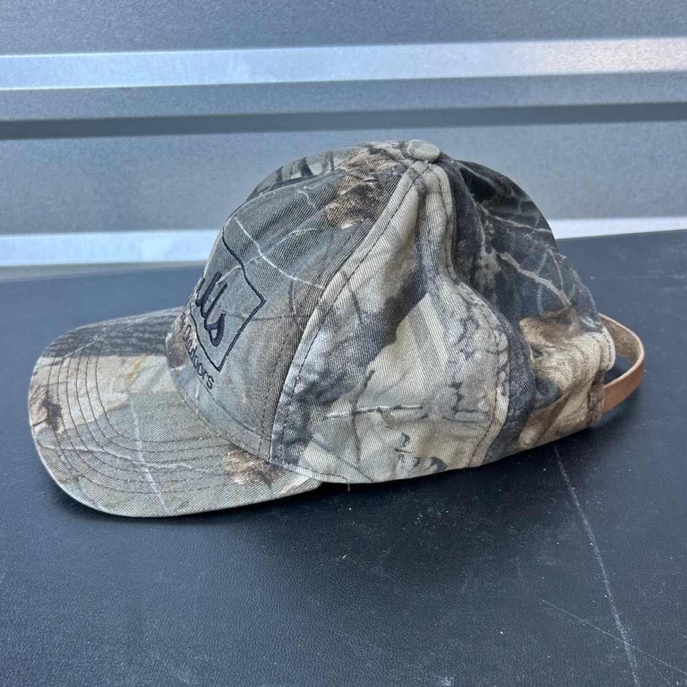 Vintage 90's Walls Outdoors Camo Trucker Cap Men Women Adjustable Strap - Picture 3 of 7